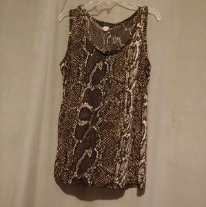Snake skin tank top